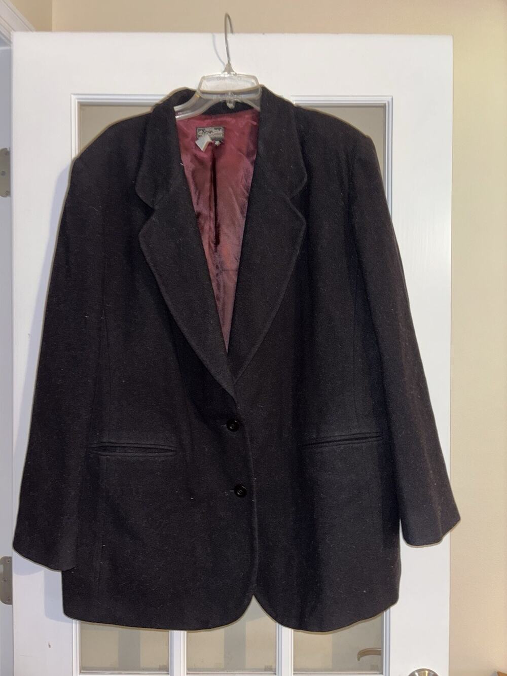 Parisian Signature Velvet Blazer BusinessWear Professional 20W Wool/Cashmere